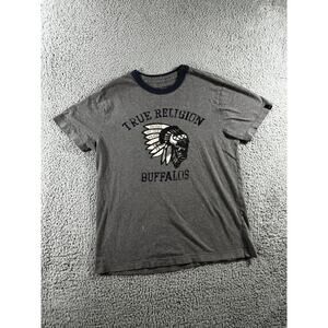 True‎ Religion T Shirt Men Medium Graphic Short Sleeve Crew Neck